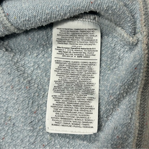 Nike Sportswear Fleece Pullover Hoodie Grey Multi Speckle Ice Cream Men’s Small - Picture 5 of 7